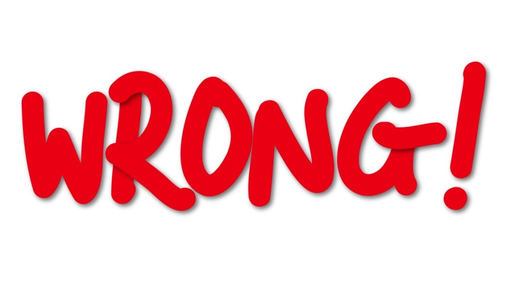 wrong